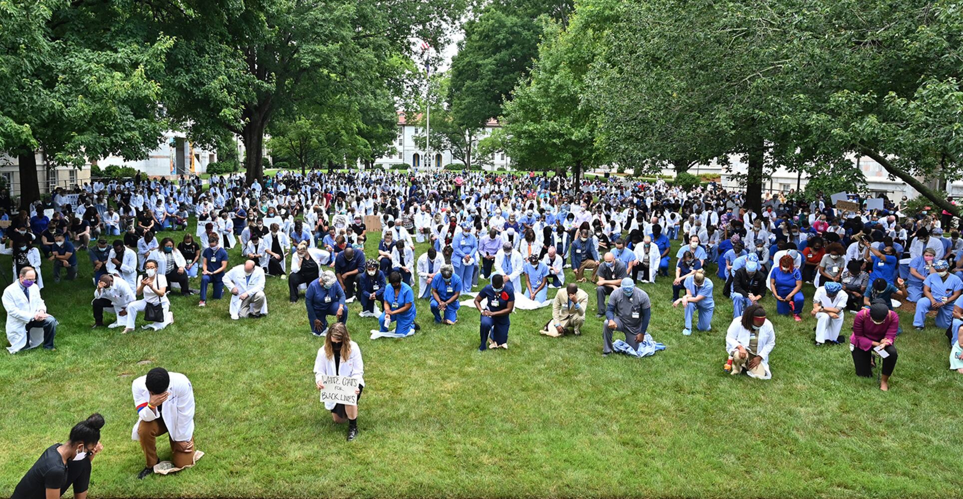 Photos: White Coats for Black Lives demonstration at Emory