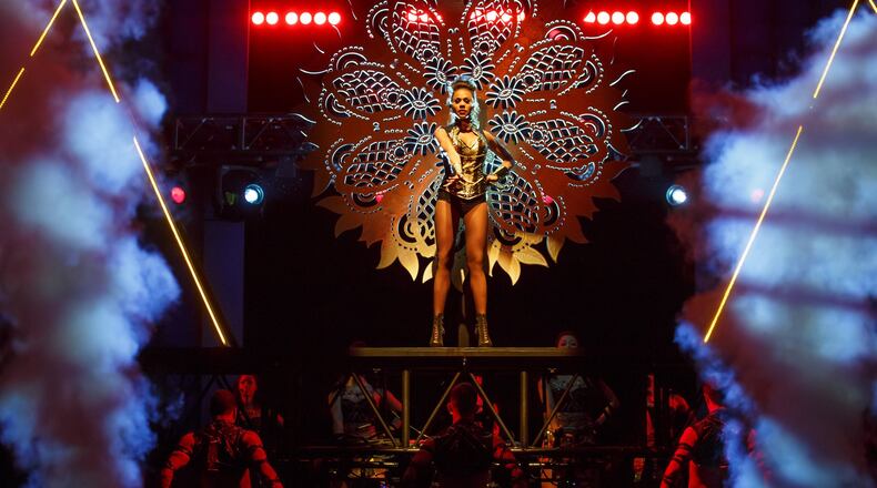 Deborah Cox plays a pop star pursued by a stalker in “The Bodyguard: The Musical” at the Fox Theatre through Sunday. CONTRIBUTED BY JOAN MARCUS