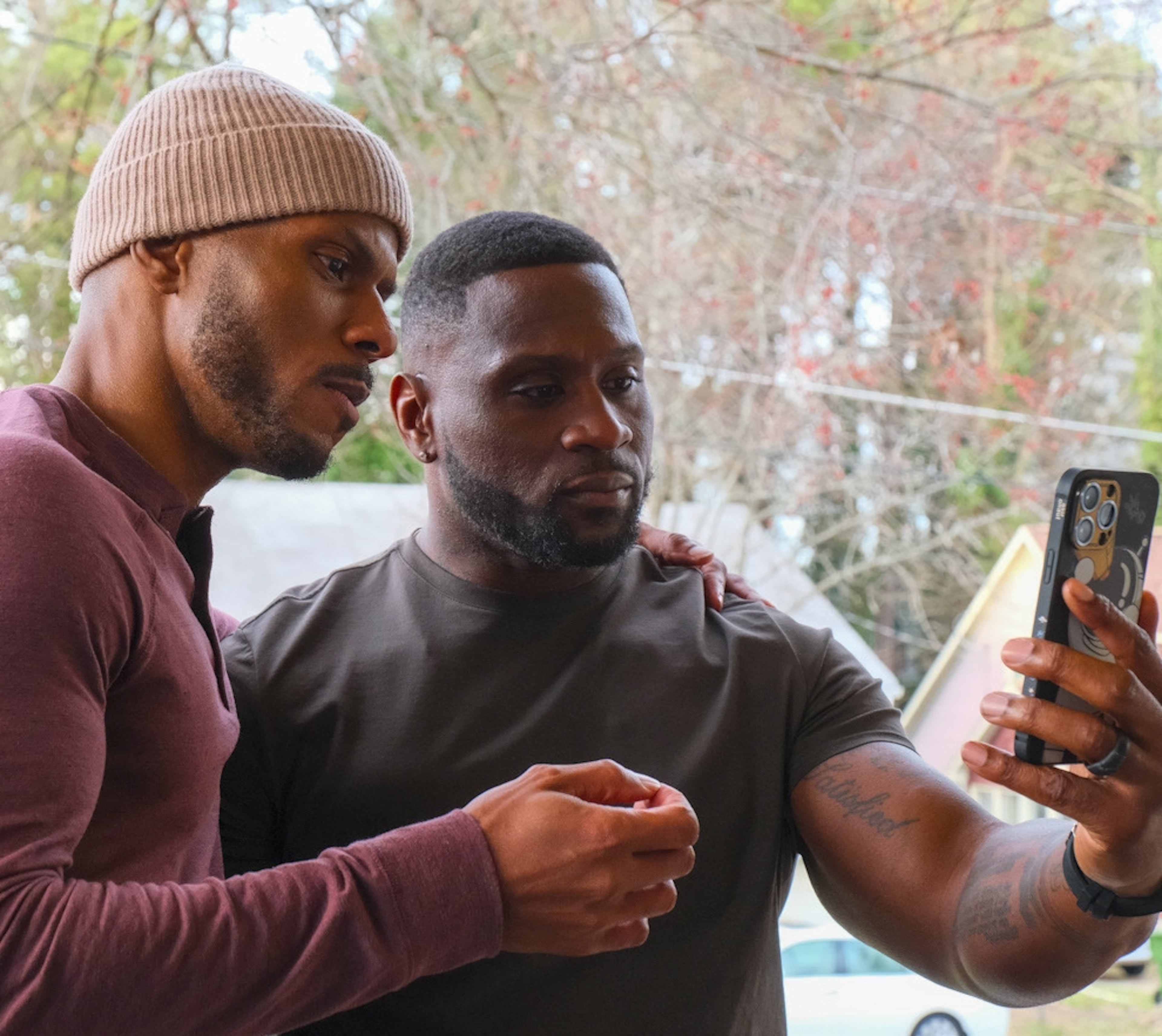 Deji LaRay (left) and Thomas Q. Jones previously worked together on the Atlanta-filmed and -set Bounce TV show "Johnson." (Courtesy of Bounce TV)