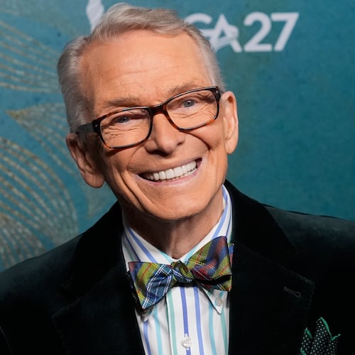 FILE - Bob Mackie appers at the 27th Costume Designers Guild Awards in Los Angeles on Feb. 6, 2025. (AP Photo/Chris Pizzello, File)