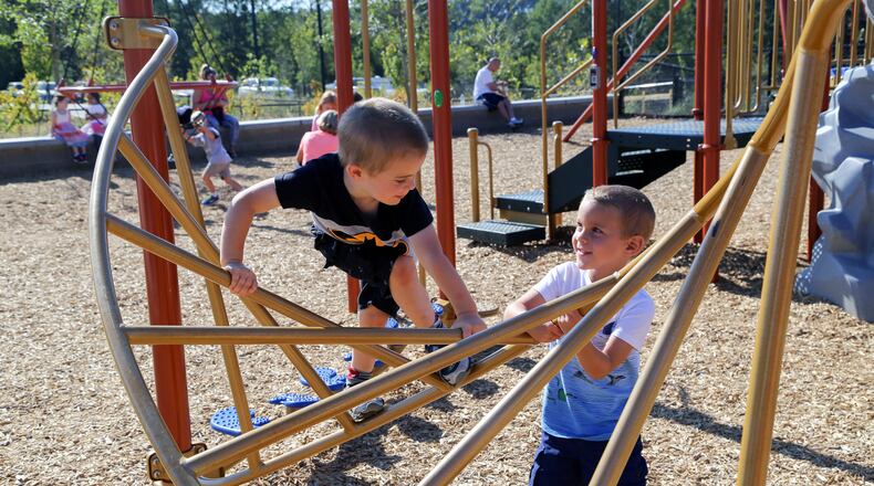Phase II improvements to Rock Springs Park were officially opened Oct. 3. Improvements include a lighted dog park, soccer fields, connecting trails, and additional parking. The $5.9 million project was funded with 2009 SPLOST revenue. Courtesy Gwinnett County