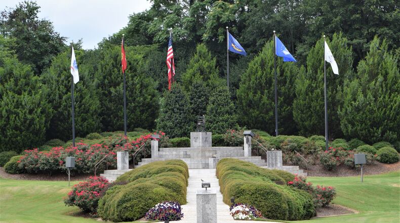 Several veterans groups in Forsyth County have come together to rebuild the 25-year-old Cumming-Forsyth County Veterans War Memorial in downtown Cumming. Marty Farrell for the AJC