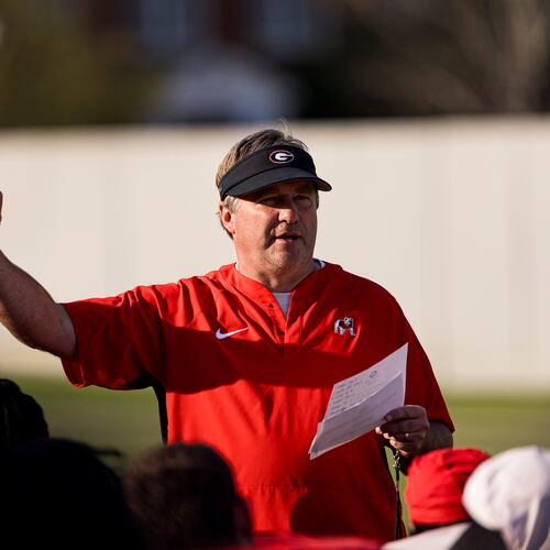 Georgia head coach Kirby Smart said big spending on football rosters threatens to "ruin" support for other non-revenue sports that he considers valuable to program culture. (Jackson Collier/UGAAA)