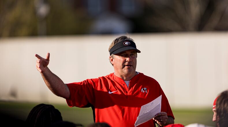Georgia head coach Kirby Smart said big spending on football rosters threatens to "ruin" support for other non-revenue sports that he considers valuable to program culture. (Jackson Collier/UGAAA)