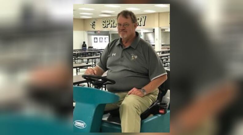 George Burcher recently celebrated 40 years as a custodian with the Cobb County School District.