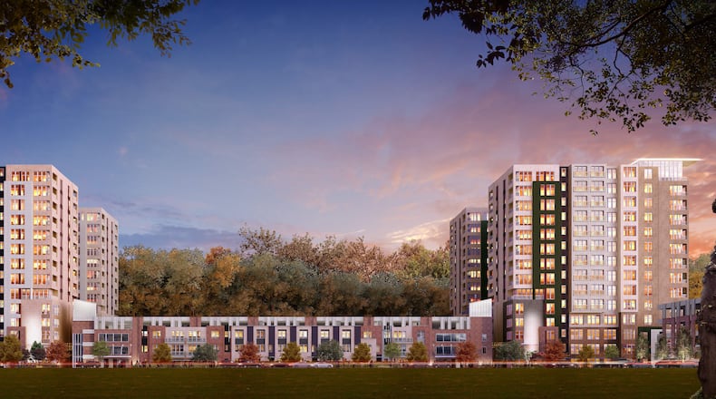 A rendering of the Perimeter Center East mixed-use complex. Special to the AJC.