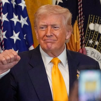 President Donald Trump is visiting Rome, Ga., today. (Nathan Howard/AP)