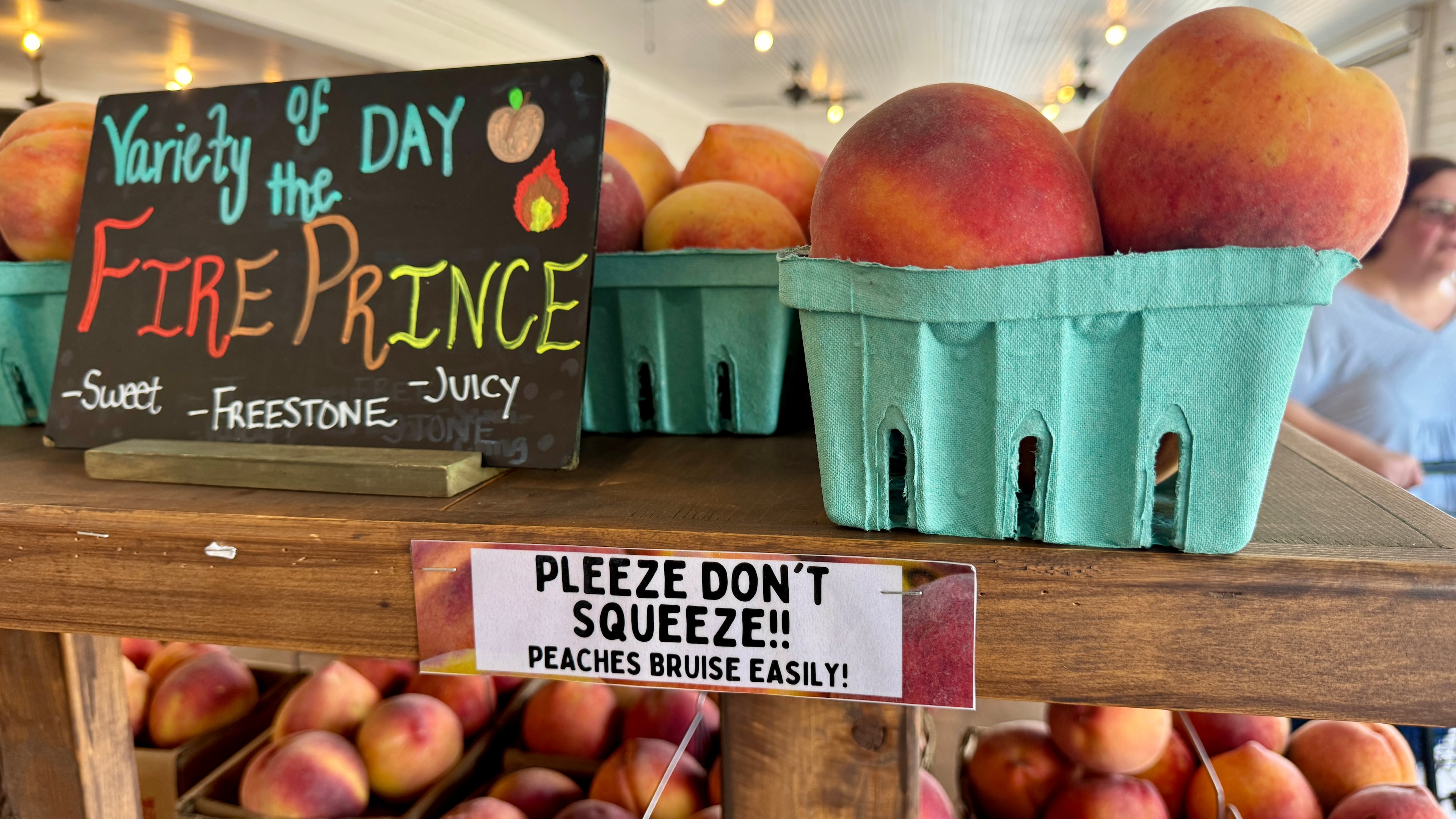At Dickey Farms in Crawford County, the peaches are the stars — and they're precious. (Joe Kovac Jr./AJC)