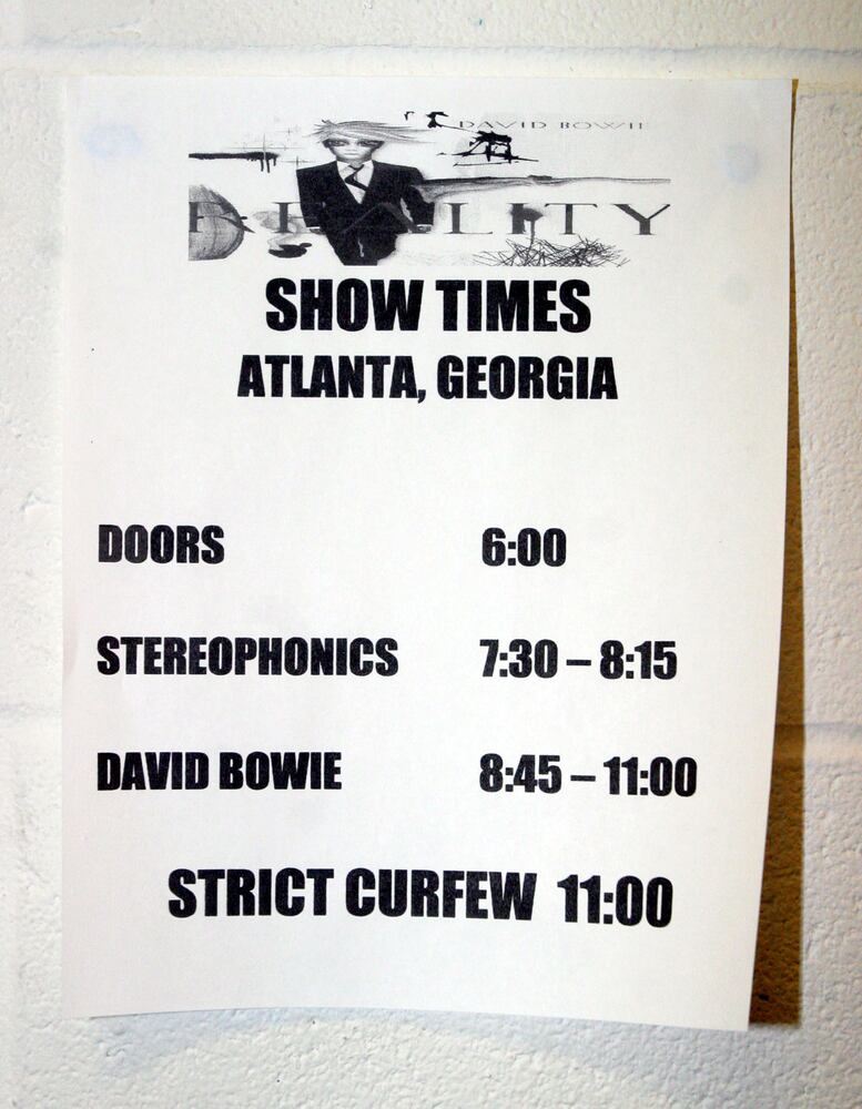 David Bowie plays Atlanta