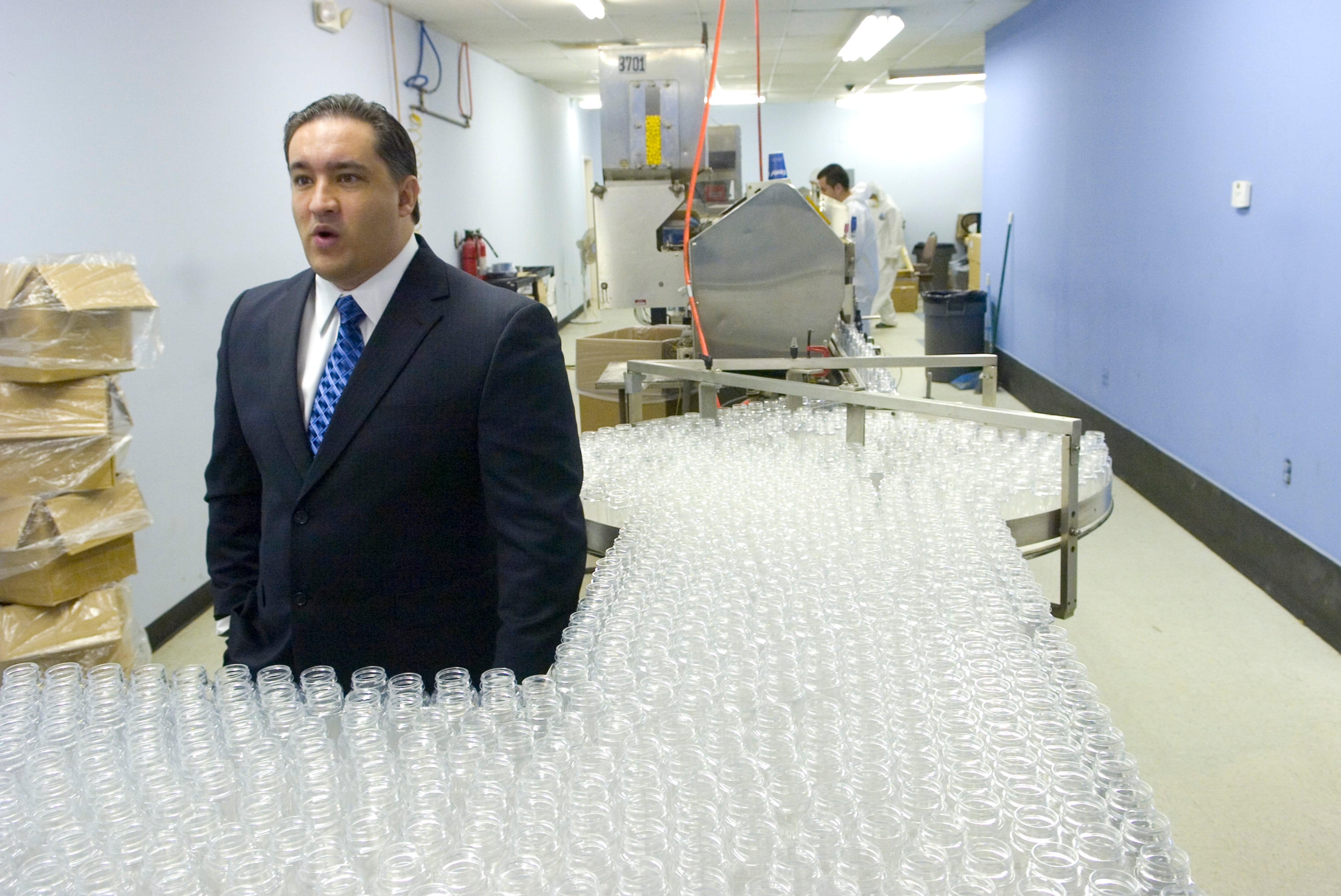 Hi-Tech Pharmaceuticals president and CEO Jared Wheat at the company's headquarters in Norcross in 2007. (Erik S. Lesser for the AJC)