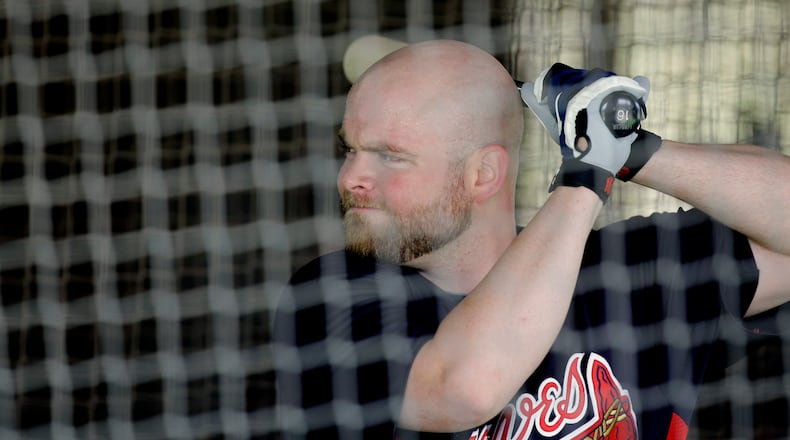 Braves catcher Brian McCann is expected back on the roster by mid-April.