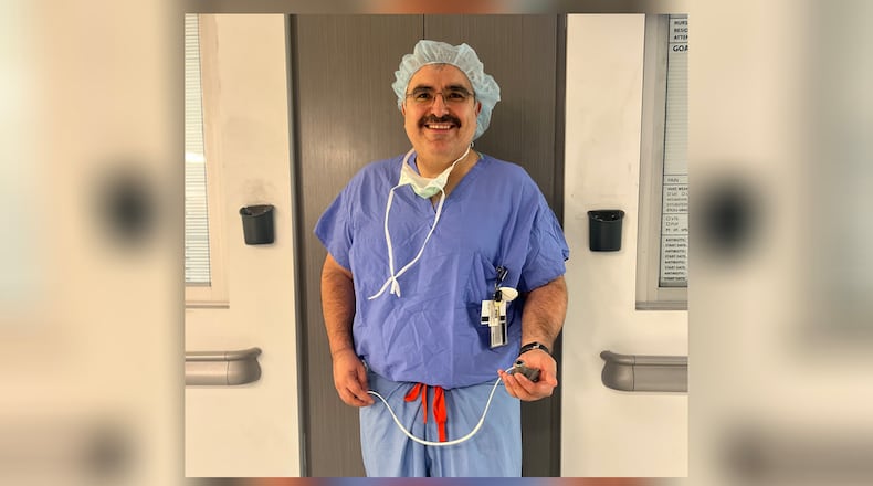 Mani Daneshmand, an Emory cardiothoracic surgeon and leader of the clinical trial at Emory studying the new pump, known as a ventricular assist device or VAD with the brand name of BrioVAD System. (Contributed by Emory Healthcare)