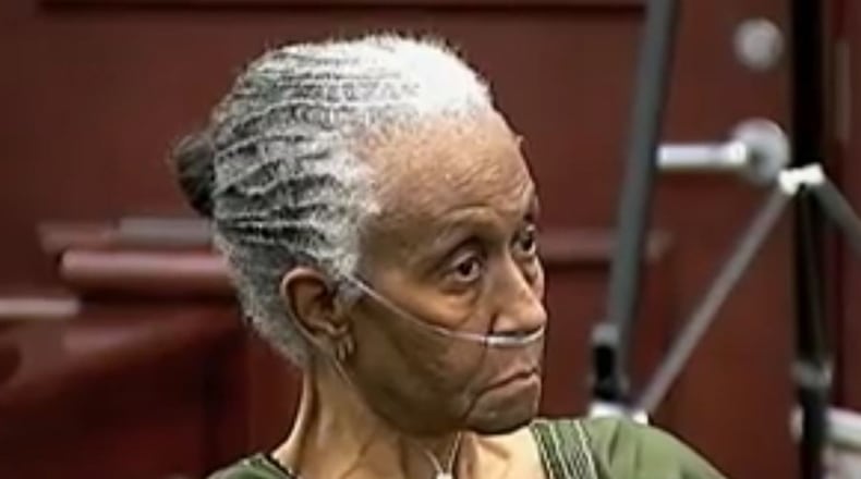 Dale El Smith, 74, was convicted in March 2015 of felony murder and two counts of cruelty to a person age 65 or older. She was sentenced to life. (Screen capture from WSB-TV video)