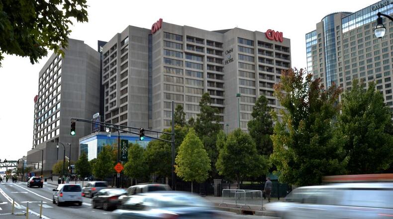 CNN Center will be the site of a protest scheduled at noon Saturday against the news operation. CREDIT: Scott Trubey
