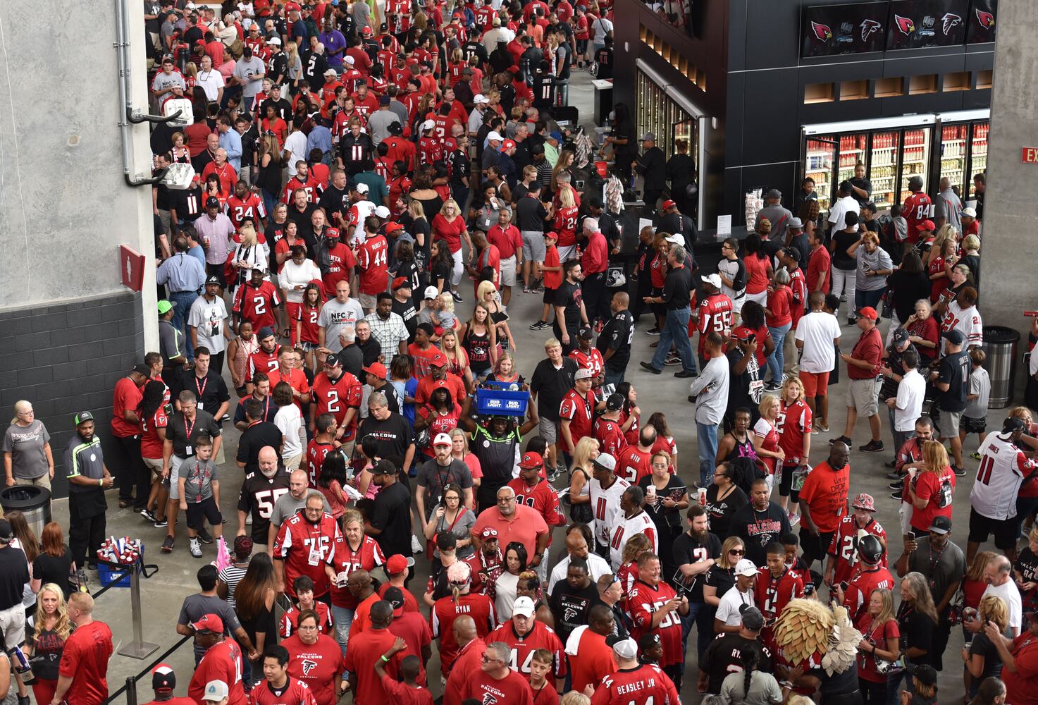 Photos: The scene at the Falcons’ new Mercedes-Benz Stadium