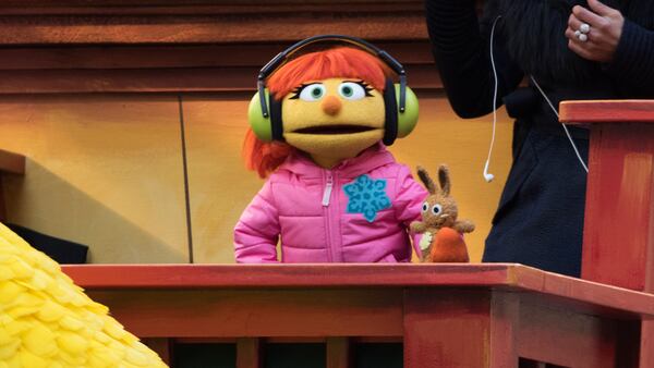 Julia of Sesame Street attends the 2018 Macy's Thanksgiving Day Parade on November 22, 2018 in New York City.