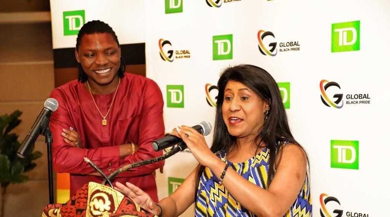 Micheal Ighodaro (left) and Rikki Nathanson (right) are the leaders of Global Black Pride, which will host its first U.S. celebration in Atlanta this month. The week of events coincides with Atlanta Black Pride Weekend. Courtesy