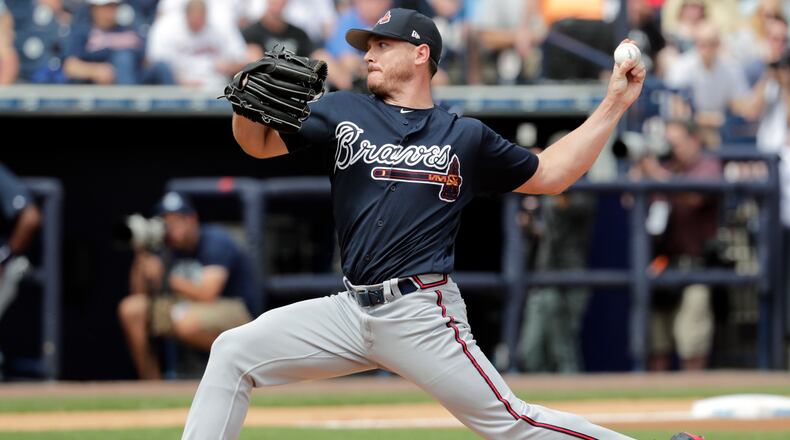 Braves starting pitcher Scott Kazmir. (AP Photo/Lynne Sladky, File)