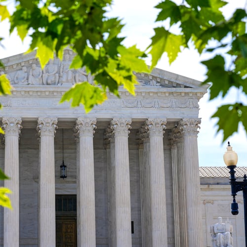 FILE - The U.S. Supreme Court is seen, June 5, 2026, in Washington. (AP Photo/Mariam Zuhaib, File)