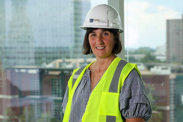 Christina Moore, the attorney in charge of Clark Hill's new Atlanta office, is overseeing work on a larger space the firm will occupy in Buckhead at the end of September. (Jason Getz/AJC)