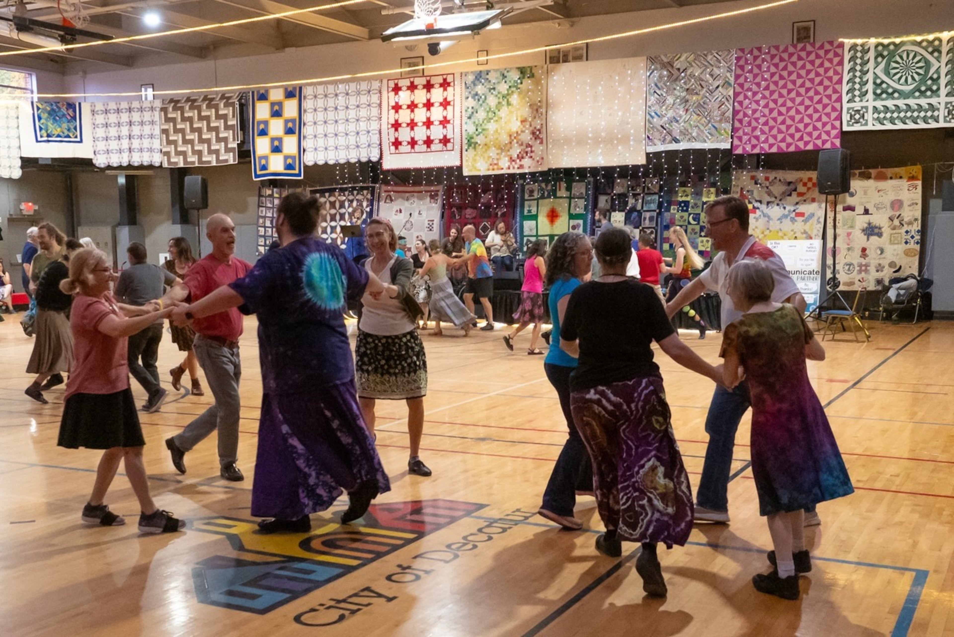 Dancers at the 2023 "Contra in the Enchanted Forest" weekend. (Courtesy of Dave Pokorney)