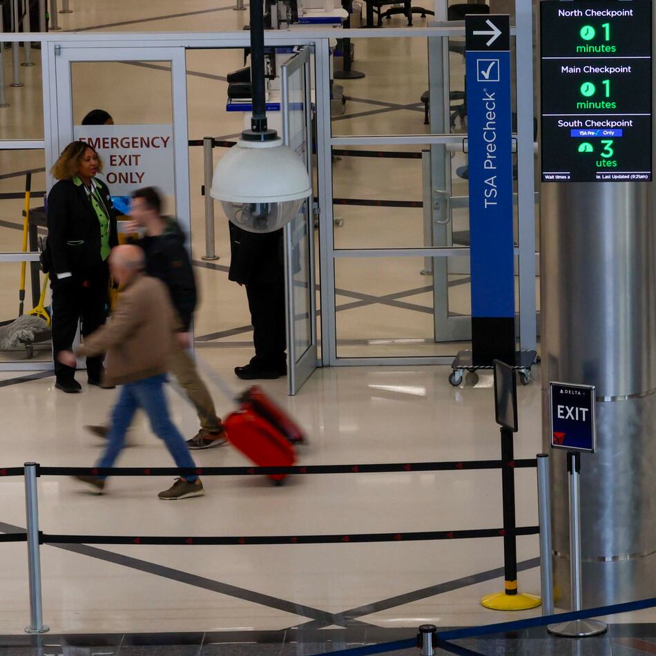 TSA PreCheck lines at Hartsfield-Jackson Atlanta International Airport remain operational Sunday, as they were in this photo from Monday, Jan. 26, 2026. (Miguel Martinez/AJC)