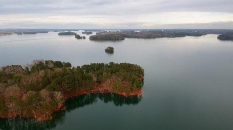 Two men drowned while swimming in Lake Lanier this weekend, officials said.