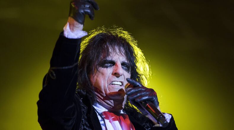 Alice Cooper heads to town Monday with Deep Purple. Photo: Balazs Mohai/MTI via AP