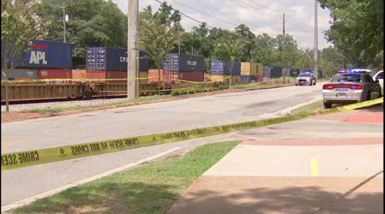 A 76-year-old man was hit and killed by a train Saturday in Clarkston. (Credit: Channel 2 Action News)