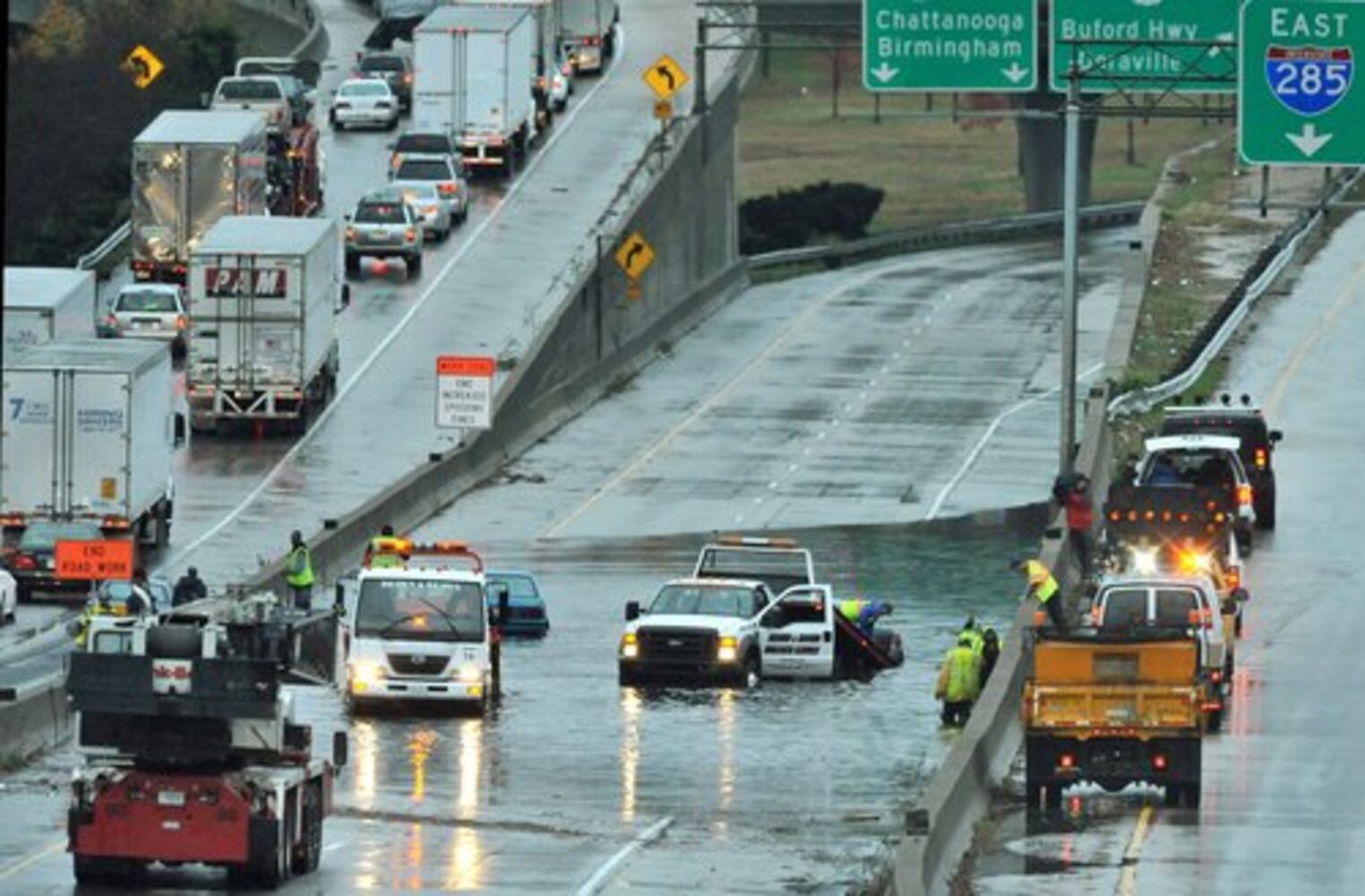 Storms slam metro Atlanta