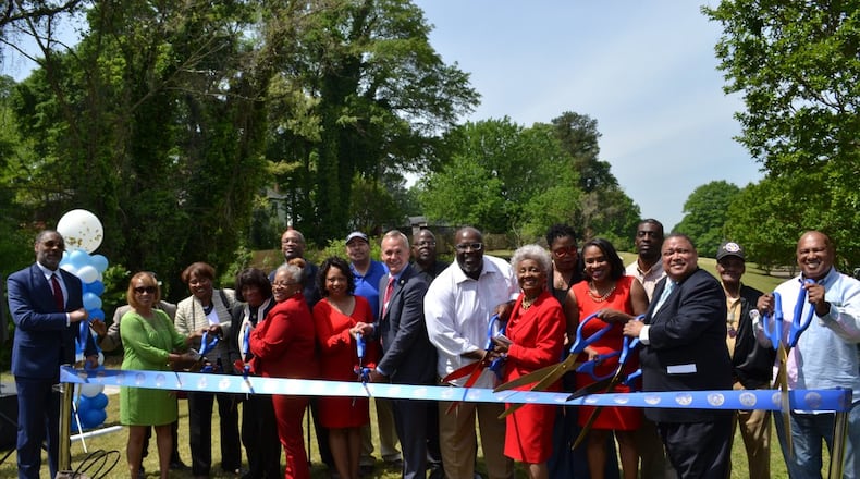 The Ella Mae Wade Brayboy Memorial Park was dedicated on Wednesday, April 17 with a ribbon-cutting ceremony. CONTRIBUTED