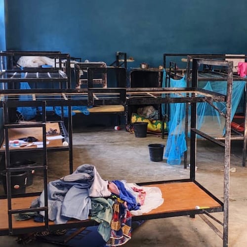 This photo released by the Christian Association of Nigeria shows the dormitories of St. Mary's Catholic Primary and Secondary School after gunmen abducted children and staff in Papiri community in Nigeria, Friday, Nov. 21, 2025. (Christian Association of Nigeria via AP)