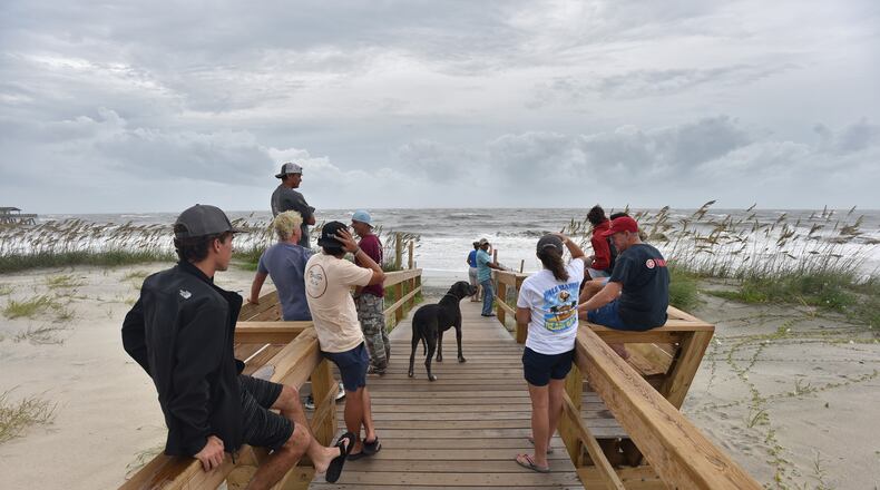 September 4, 2019 Many people are sticking it out on Tybee Island.