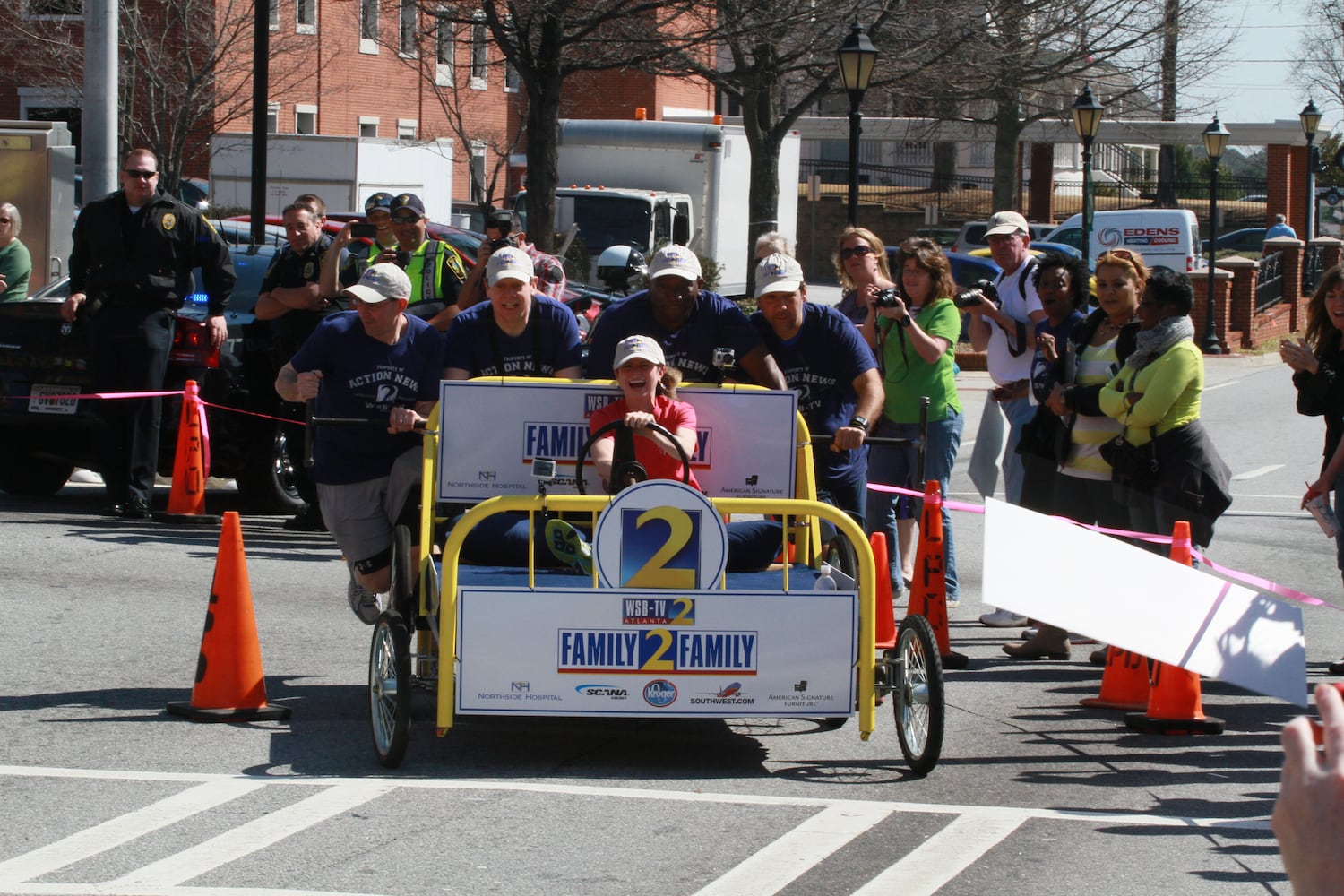 Family Promise Bed Race in Gwinnett