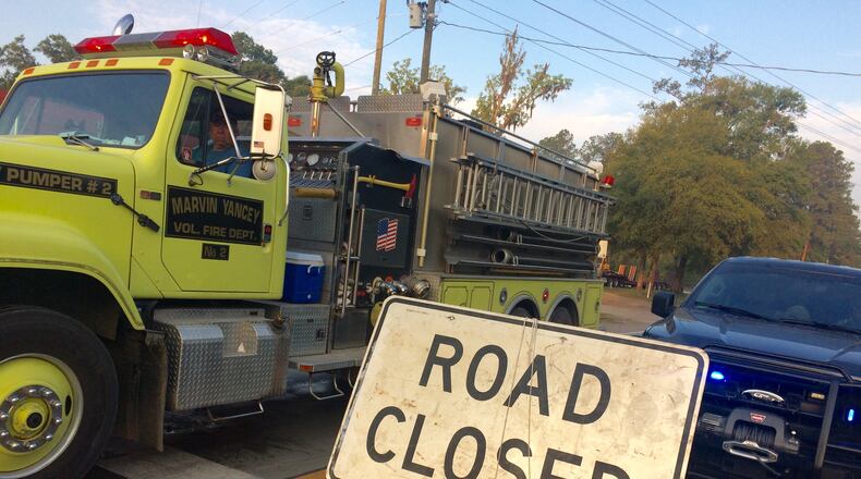 Firefighting crews head out for another day of battling the blaze that began in the Okenfenofee Swamp, but which has spread beyond that. Photo/CRAIG SCHNEIDER