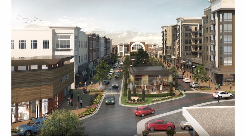 During a Tuesday morning breakfast with Partnership Gwinnett, North American Properties revealed a new rendering, site plan and details regarding its Revel project on the Infinite Energy Center campus.