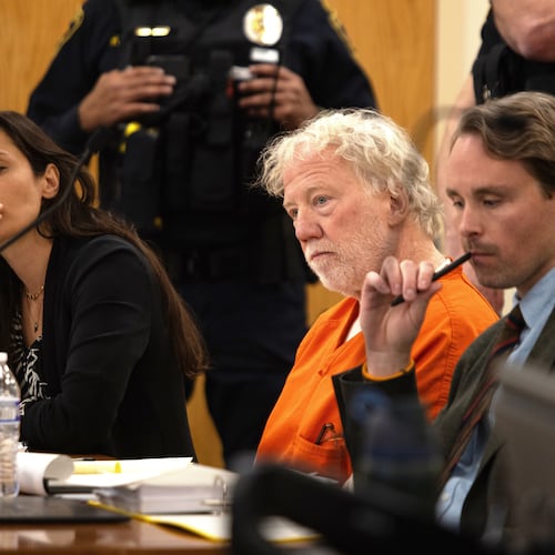 Director and actor Timothy Busfield appears at a hearing in the Second District Judicial Court at the Bernalillo County Courthouse, Tuesday, Jan. 20, 2026, in Albuquerque, N.M. (AJ Skuy for Fox News Digital Pool Photo via AP)