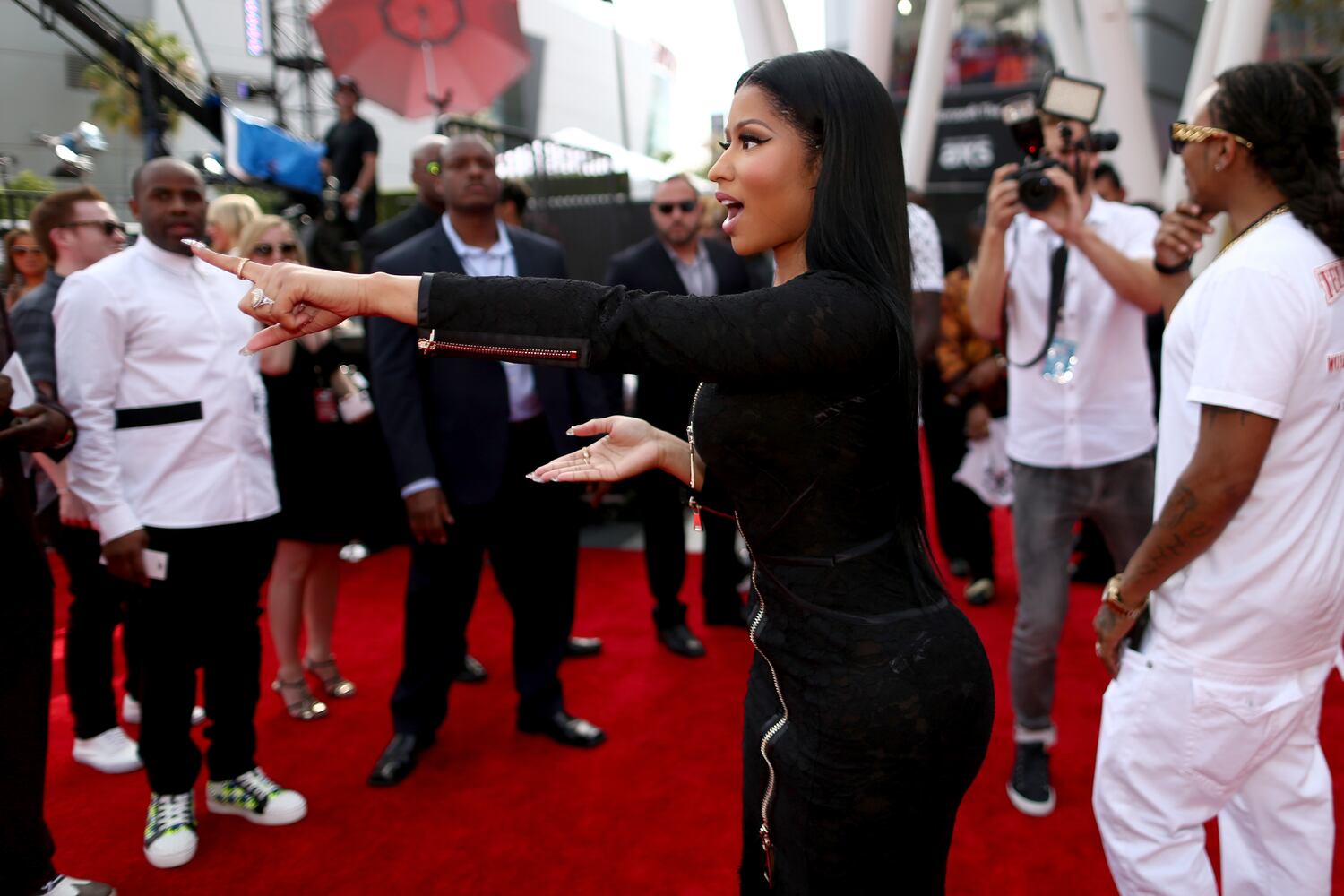 Red carpet at the 2015 BET Awards