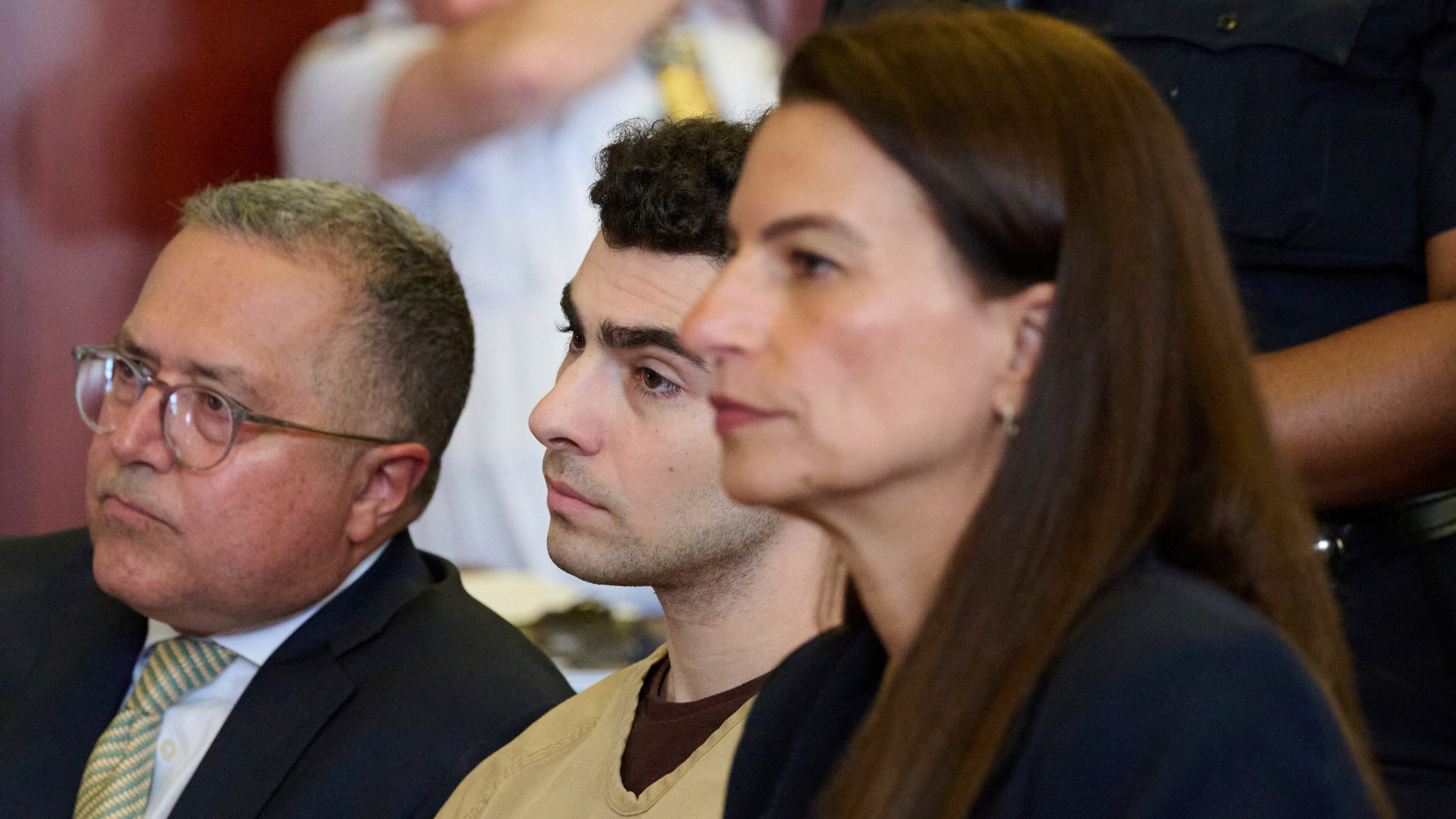 Luigi Mangione, accused of fatally shooting UnitedHealthcare CEO Brian Thompson, appears in Manhattan state court in New York, Tuesday, Sept. 16, 2025. (Curtis Means/Pool Photo via AP)