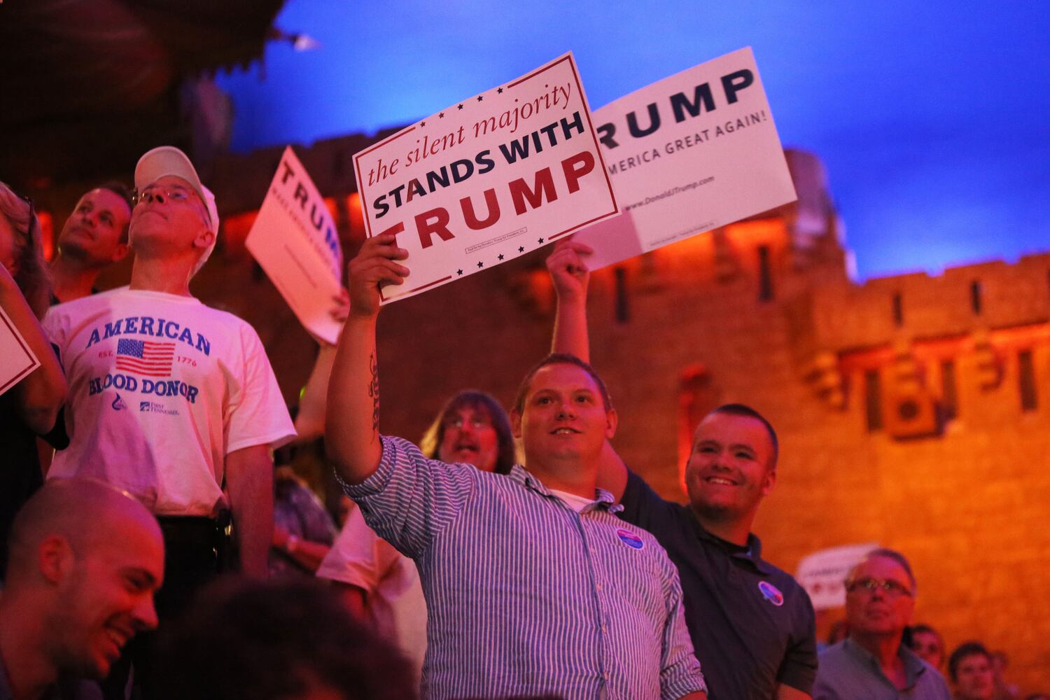 The scene: Donald Trump visits Atlanta