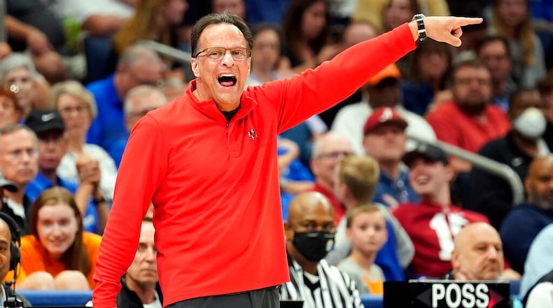 Georgia coach Tom Crean directs his team against Vanderbilt during the first half of an SEC Tournament game on Wednesday night in Tampa, Fla. (AP Photo/Chris O'Meara)