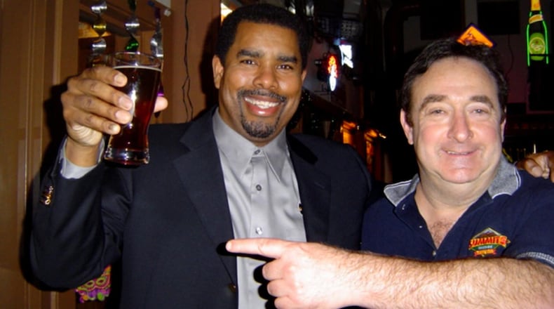 Among the memories at Summits Wayside Tavern: Garrett Oliver of Brooklyn Brewery and Andy Klubock of Summits Wayside Tavern at a Summits Brewmaster Dinner in Cumming. CONTRIBUTED BY SUMMITS WAYSIDE TAVERN