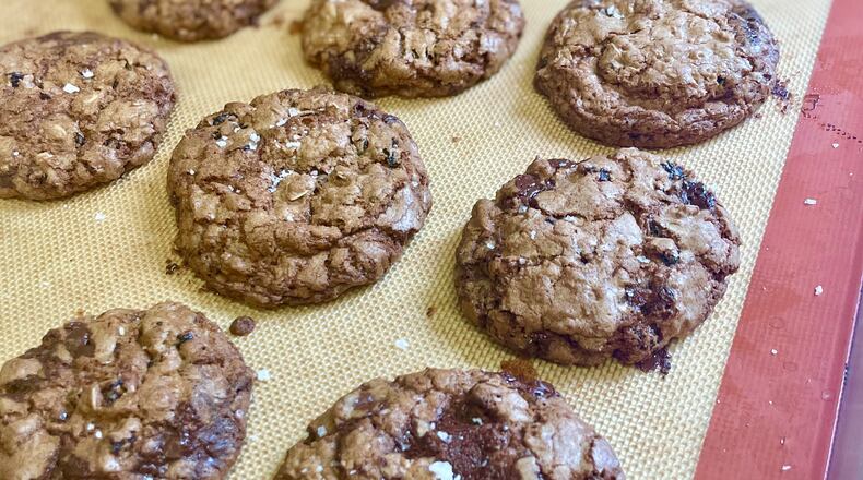 Dried Cherry Chocolate Oatmeal Cookies. (Sarah Dodge for The Atlanta Journal-Constitution)