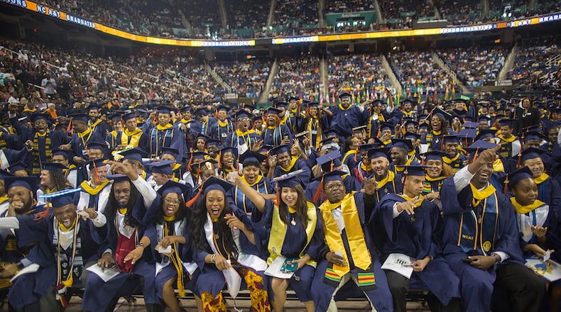 2017 Graduation Day at North Carolina A&T State University. With more than 10,000 students, the Greensboro college is now the biggest HBCU in the nation. (NC A&T University)