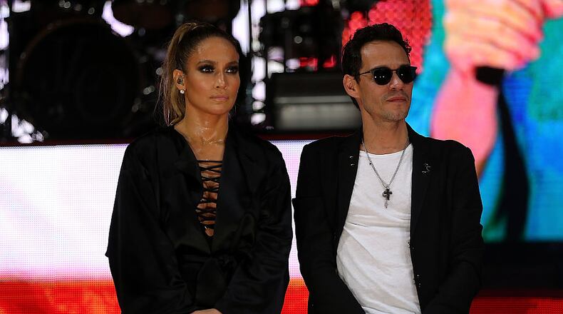 Singers Jennifer Lopez and Marc Anthony are among several stars working to get donations for helping the victims of Hurricane Maria, which hit the island earlier this week.