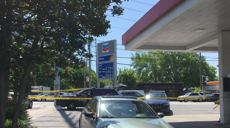 Police are looking for a man who fired a shot into the air following a dispute with his Uber driver at Ansley Mall.