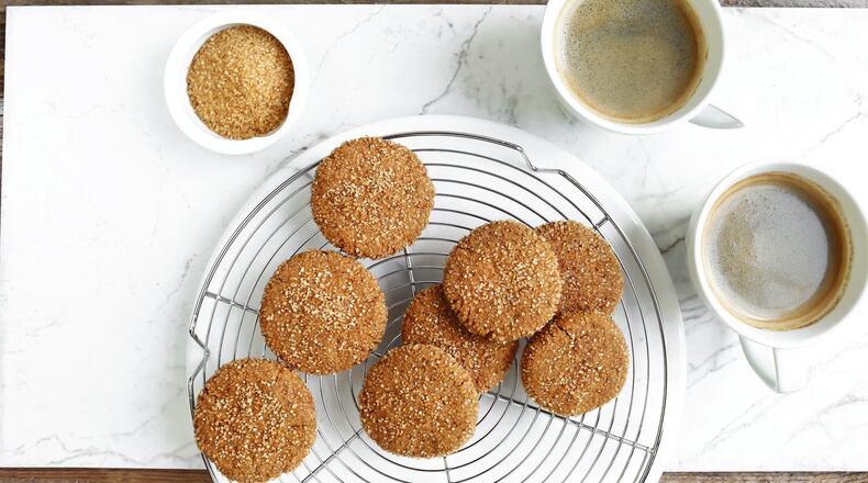 My Favorite Gingersnaps from “The Vegan 8” by Brandi Doming (Oxmoor House, $25.99). CONTRIBUTED