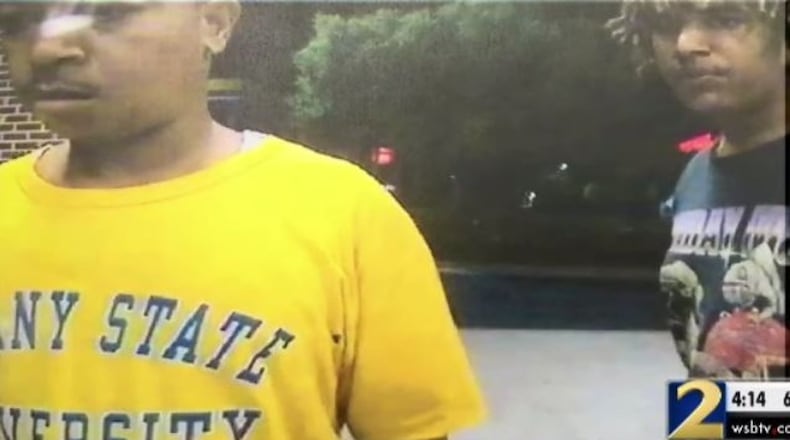 The man on the right was wanted in connection with De'wenzel James Spence's (left) slaying in 2016. It's unclear if he's one of the two suspects who was arrested this week.