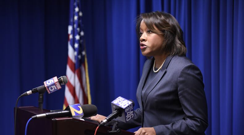 DeKalb District Attorney Sherry Boston announced Monday that she's dropping charges against former DeKalb CEO Burrell Ellis. The Georgia Supreme Court overturned Ellis' conviction in November. DAVID BARNES / David.Barnes@ajc.com