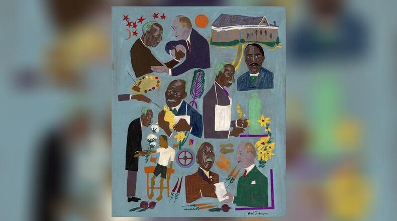 Those attending “Hometown Black Heroes Family Day” on Sept. 17 at the Albany Museum of Art will have the opportunity to view the heroes of artist William H. Johnson in the exhibition “Fighters for Freedom: William H. Johnson Picturing Justice,” which includes this painting by Johnson: George Washington Carver, ca. 1945, oil on paperboard, Smithsonian American Art Museum, gift of the Harmon Foundation. (Copyright: Smithsonian American Art Museum)